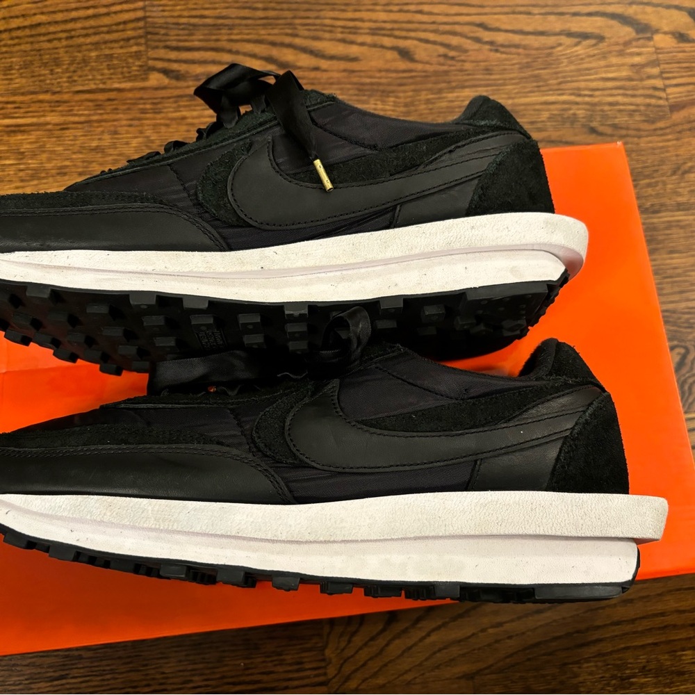 .Nike LD Waffle Sacai Black Nylon Size 14 - Picture 3 of 10